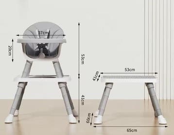 7-in-1 Meegroei Kinderstoel met Eet- en Activiteitentafel, Kinderen en Baby's, Kinderstoelen, Verzenden, Nieuw