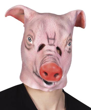 Hoofdmasker Varken latex, Ophalen of Verzenden, Nieuw