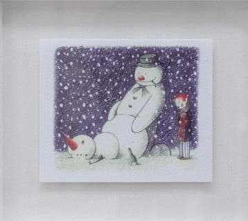 Entertainers, Banksy - Onbeleefde Sneeuwman Postkaart -, Verzamelen, Gelopen