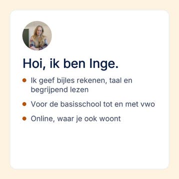 Bijles rekenen en taal voor de basisschool, online, Diensten en Vakmensen, Privéles, Bijles