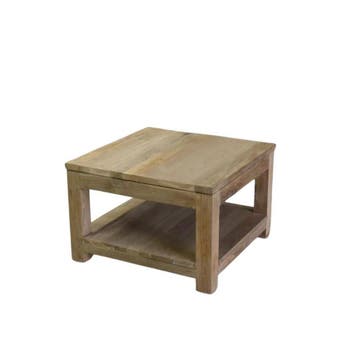 Vierkante teak salontafel -  60 cm x 60 cmSalontafels, Ophalen of Verzenden, Nieuw