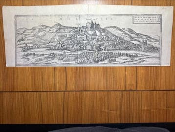 Europa - Duitsland, Marburg; Georg Braun and Frans Hogenberg, Nieuw