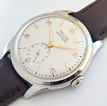 Nellis - Swiss - NOS - unworn - mens - Zonder minimumprijs -, Sieraden, Tassen en Uiterlijk, Horloges | Heren, Nieuw