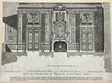 Paul Decker (1677-1713) - Auffriss der Schmalen Seyte des, Antiek en Kunst