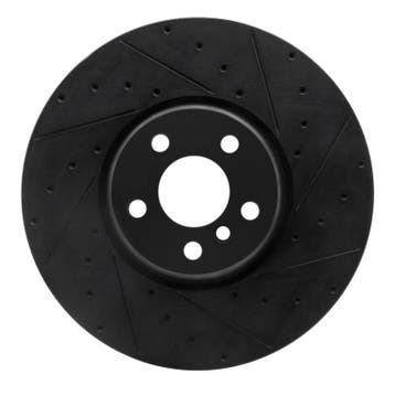 R1 16-25 BMW 230I xDrive Right Front Drilled & Slotted Black, Ophalen of Verzenden, Nieuw