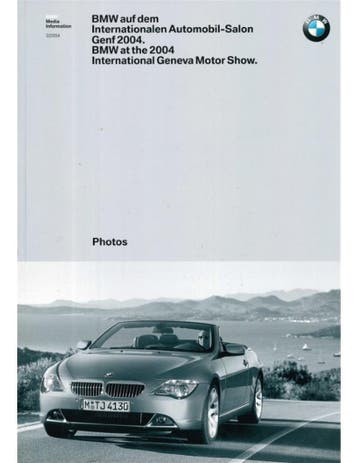 2004 BMW GENÈVE HARDCOVER PERSMAP DUITS, Nieuw, BMW, Author