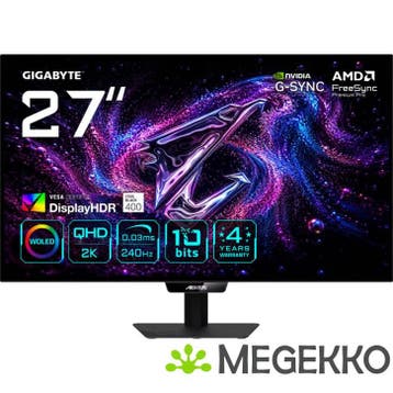 Gigabyte AORUS ELITE FO27Q24G 27   Quad HD 240Hz WOLED, Verzenden, Nieuw, Gigabyte
