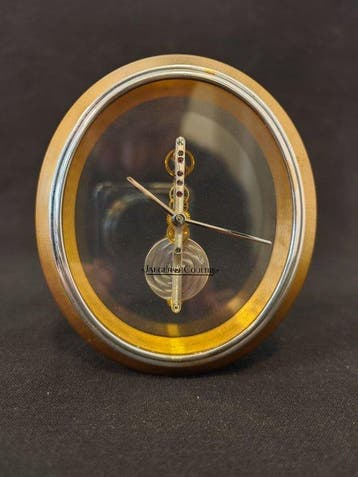 Tafel/bureauklokken - Jaeger-LeCoultre - Messing, Glas -, Antiek en Kunst, Antiek | Klokken