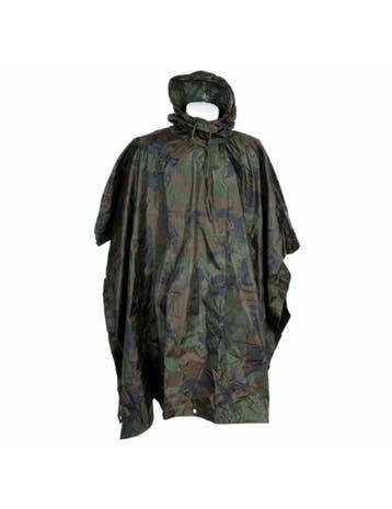 Fostex Poncho Zwaar Woodland - camouflage Groen (Kleding), Verzenden, Nieuw