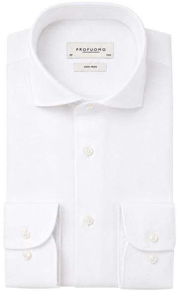 Profuomo Oxford Overhemd Wit maat 43 Heren, Verzenden, Nieuw, Wit, Profuomo