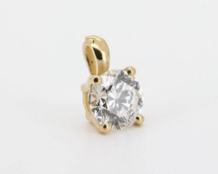 Hanger - 14 karaat Geel goud - 3.04ct. tw. Diamant, Sieraden, Tassen en Uiterlijk, Antieke sieraden