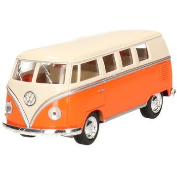 Modelauto Volkswagen T1 oranje/wit 13,5 cm - Modelauto, Verzenden, Nieuw