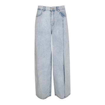 MAC • gebleekte Balloon summer jeans • 38, Kleding | Dames, MAC, Verzenden, Nieuw, Blauw