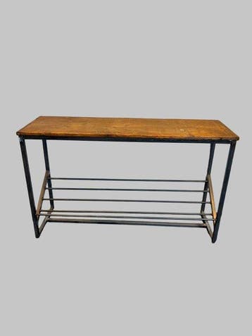 Bijzettafel - Metaal, Hout - Industrieel handgemaakt
