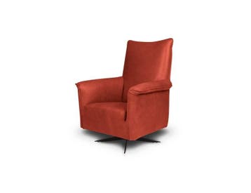 Fauteuil Viola - fauteuils - Oranje, Nieuw, Leer