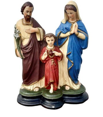 sculptuur, Heilige Familie - 33 cm - Gips, Antiek en Kunst