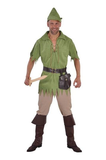 Robin Hood kostuum man 5-delig groen, Ophalen of Verzenden, Nieuw