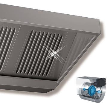 schuinmodel afzuigkap plug and play 1500x700x460 mm, Verzenden, Nieuw