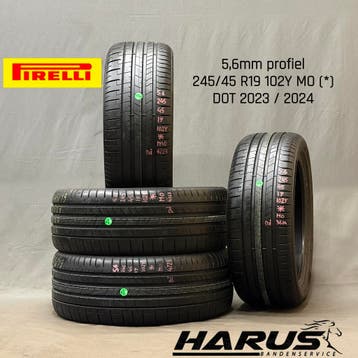 245/45/19 102Y MO* Pirelli zomerbanden 5,6mm profiel 4X, Auto-onderdelen, Banden en Velgen, 19 inch, Ophalen of Verzenden, Band(en)