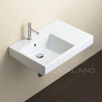 Catalano Zero Domino SX 75 x 50 cm keramische Wastafel, Ophalen of Verzenden, Nieuw, Bad