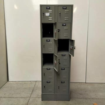 12-deurs Overtoom lockerkast - 199x61x46 cm, Ophalen of Verzenden