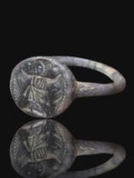 Oud-Romeins Rare Bronze Senate Seal Ring