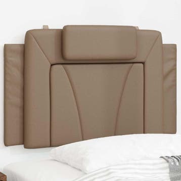 vidaXL Hoofdbordkussen Viana 90 cm kunstleer, Verzenden, Nieuw, Bruin, Overige materialen