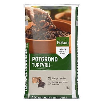 Pokon potgrond | 20 liter (Universeel, Turfvrij), Tuin en Terras, Aarde en Mest, Verzenden
