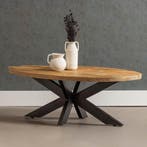 Salontafel Mangohout Ovaal Oscar, Verzenden, Nieuw, Industriële meubels, Ovaal