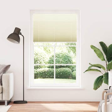 vidaXL Plissé rolgordijn 120x200cm stofbreedte 119,4cm, Verzenden, Nieuw, Crème