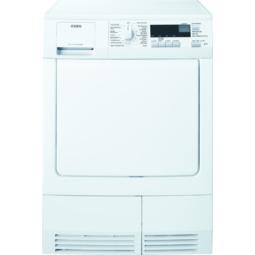 AEG T56847 - Condensdroger - 7 kg - 65 dB - Energieklasse B, Ophalen of Verzenden, Zo goed als nieuw, Voorlader, 85 tot 90 cm