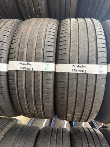 235-55-19 Michelin Zomerbanden 5.5mm Incl Montage 235 55 19, Gebruikt, 235 mm, Band(en), Personenwagen