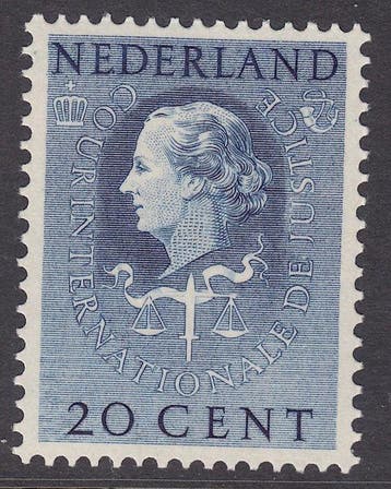 Nederland 1951 - Cour Internationale de Justice - NVPH D31, Gestempeld