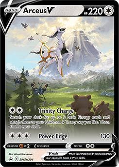Arceus V swsh204 Sword&Shield Promos, Ophalen of Verzenden, Nieuw, Losse kaart, Foil