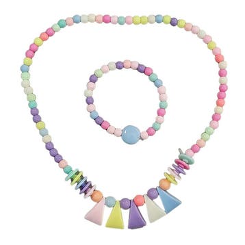 Fako Bijoux - Kinderketting en Armband - Plastic -, Verzenden, Nieuw