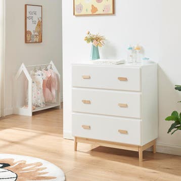 Luiercommode Sarievn met verschoonunit 100x80x53 cm wit [en., Verzenden, Nieuw