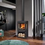 Barbas BOX Panorama 55 showmodel, Zo goed als nieuw, Hout, Vrijstaand, Houtkachel