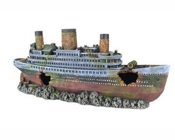 De gezonken Titanic OS-0014 - aquarium decoratie, Dieren en Toebehoren, Vissen | Aquaria en Toebehoren, Ophalen of Verzenden, Nieuw