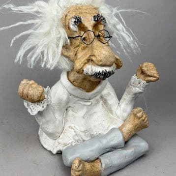Anna Em - LARGE -Albert Einstein…. hand made, Antiek en Kunst