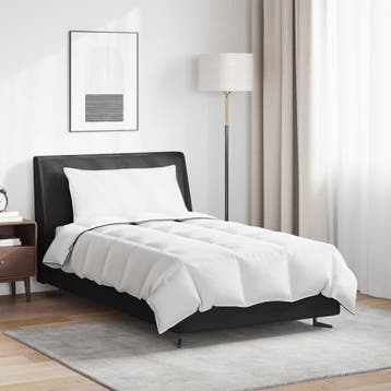 vidaXL Winter Dekbed met kussen 2 st Wit Donsveertjes, Verzenden, Nieuw, Wit