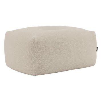 Soft Sofa Indoor Pouf - Teddy Beige, Verzenden, Nieuw, Beige, Zitzak