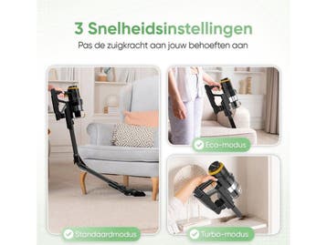 Heevey Steelstofzuiger Pro - Draadloos - 60 min gebruikstijd, Verzenden, Zo goed als nieuw
