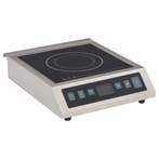Kookplaat 3500W RVS - Compact | Laatste Stuk!, Witgoed en Apparatuur, Kookplaten, 3 kookzones of minder, Ophalen of Verzenden
