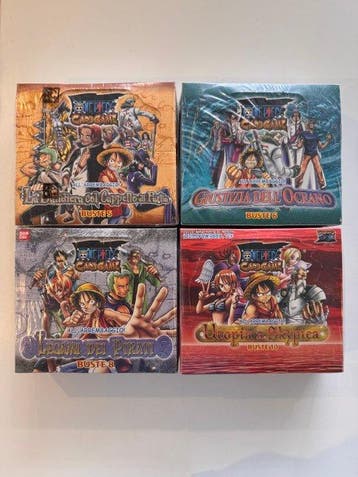 Bandai - 4 Booster box - One Piece, Nieuw