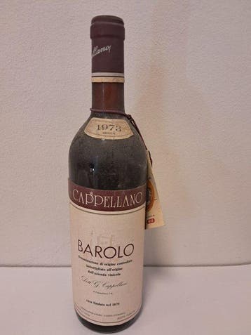 1973 Cappellano - Barolo - 1 Fles (0,75 liter), Nieuw