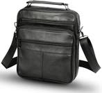 THL Design Leren schoudertas Heren Reporter Large, Overige merken, Verzenden, Zwart, Nieuw