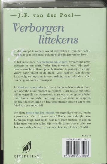 Verborgen littekens 9789059771086 J.F. van der Poel, Boeken, Verzenden, Gelezen, J.F. van der Poel