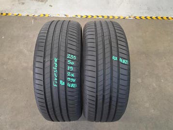 235/50/19 99V FIRESTONE ZOMERBANDEN 6,6MM PROFIEL 2X, Gebruikt, 235 mm, Band(en), Personenwagen