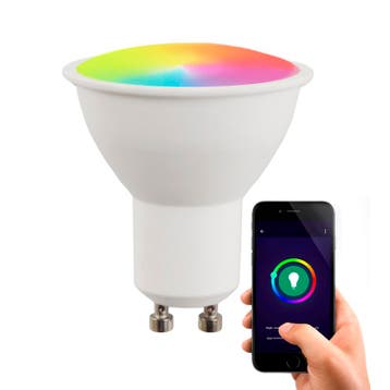 Olucia Smart LED lamp GU10 Antonie, 5W, RGBW, Ophalen of Verzenden, Nieuw, Led-lamp