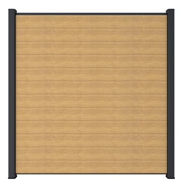 Composiet Scherm 180 x 180 cm (1800 x 1800 mm) Red Cedar, Nieuw